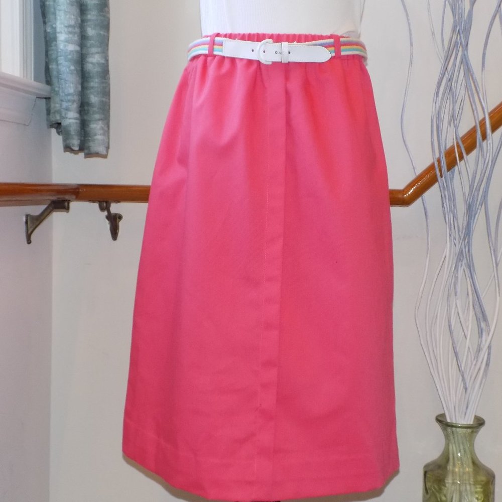 DEVON Coral Vintage Skirt Plus Size 14